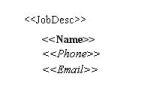 Example of result of Structured Content Component used for Team Member by Job